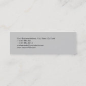 Carte de visite photo noir gris blanc maigre (Dos)