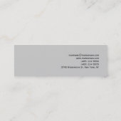 Carte de visite photo noir gris maigre (Dos)