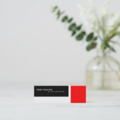 Carte de visite photo noir noir blanc rouge (Debout devant)