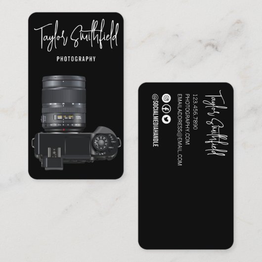 Carte de visite photo numérique (Devant / Derrière)