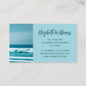 Carte De Visite Photo Ocean Wave (Dos)