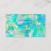 carte de visite photo opal vert (Dos)