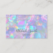 Carte De Visite photo opale fausse holographique (Devant)