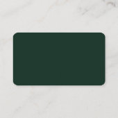 Carte De Visite Photo Or Vert (Dos)