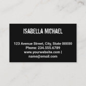 Carte De Visite Photo, Orchidée, rétro (Dos)