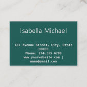 Carte De Visite Photo, Orchidée, rétro (Dos)