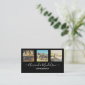 Carte De Visite Photo ou Logo code QR (Debout devant)