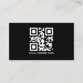 Carte De Visite Photo ou Logo code QR (Dos)
