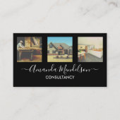Carte De Visite Photo ou Logo code QR (Devant)