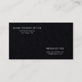 Carte de visite photo papier noir Premium (Dos)