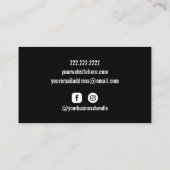 Carte de visite photo personnalisé (Dos)