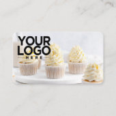 Carte De Visite Photo personnalisée Ajouter votre logo Code QR (Devant)