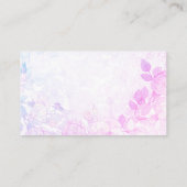 Carte De Visite Photo personnalisée de l'Arrière - plan rose profe (Dos)