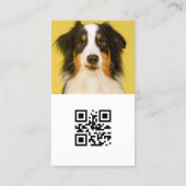 Carte De Visite Photo personnalisée de l'influent chien moderne, a (Dos)