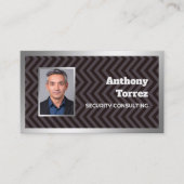 Carte De Visite Photo personnalisée du conseil de sécurité (Devant)