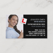 Carte De Visite Photo personnalisée, École de conduite, Instructeu (Devant)