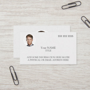 Carte De Visite Photo personnalisée élégante