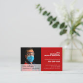 Carte De Visite Photo personnalisée, EMT, Paramedic (Debout devant)