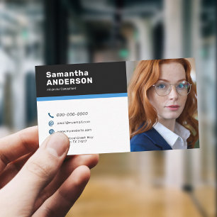 Carte De Visite Photo personnalisée moderne