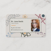 Carte De Visite Photo personnalisée - Professeur de sciences (Devant)