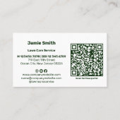 Carte De Visite Photo personnalisée professionnelle avec QR Code P (Dos)