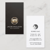 Carte De Visite Photo photographe Caméra (Devant / Derrière)