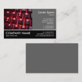 Carte De Visite Photo Pied - 60pc Grey - Clavier lumineux (Devant / Derrière)