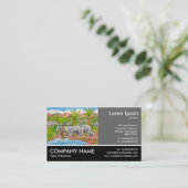 Carte De Visite Photo Pied - 60pc Grey - Eléphants (Debout devant)