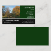 Carte De Visite Photo pied - Automne dans le parc (Devant / Derrière)