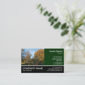 Carte De Visite Photo pied - Automne dans le parc (Debout devant)