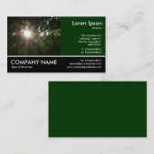 Carte De Visite Photo pied - Branches japonaises 07 (Devant / Derrière)