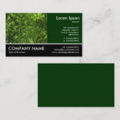 Carte De Visite Photo Pied - Canopée de bois (Devant / Derrière)