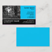 Carte De Visite Photo Pied - Ciel Bleu - Dans les bois (Devant / Derrière)