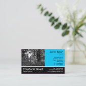 Carte De Visite Photo Pied - Ciel Bleu - Dans les bois (Debout devant)