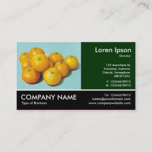 Carte De Visite Photo Pied - Dk Green - Clementines (Peinture)
