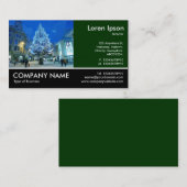 Carte De Visite Photo Pied - Dk Green - Neige à Cardiff (Devant / Derrière)