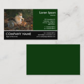 Carte De Visite Photo Pied - Écureuil gris (Devant / Derrière)