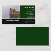 Carte De Visite Photo Pied - Good Morning Pigeon (Devant / Derrière)