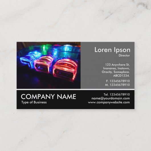 Carte De Visite Photo Pied - Gris 60pc - Hub USB Cool II (Devant)