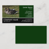 Carte De Visite Photo Pied - Oies grises (Devant / Derrière)