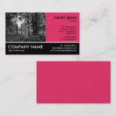 Carte De Visite Photo Pied - Regal Red - In the Woods (Devant / Derrière)