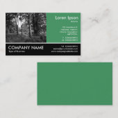 Carte De Visite Photo pied - Vert de l'Armée - Dans les Bois (Devant / Derrière)