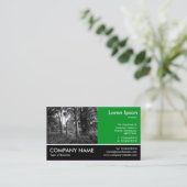 Carte De Visite Photo Pied - Vert herbe - Dans les bois (Debout devant)