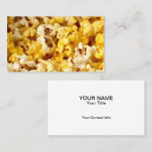 Carte De Visite Photo Popcorn (Devant / Derrière)