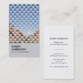 Carte De Visite PHOTO PRISME en GRAY (vertical) (Devant / Derrière)