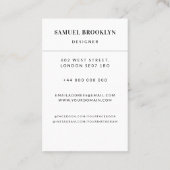 Carte de visite photo professionnel (Dos)