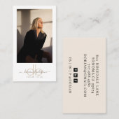 Carte de visite photo professionnel moderne (Devant / Derrière)