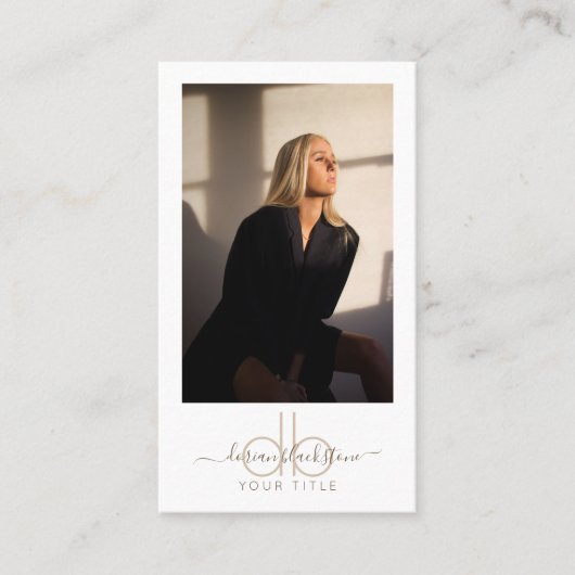 Carte de visite photo professionnel moderne (Devant)