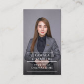 Carte de visite photo professionnel moderne (Devant)