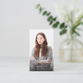 Carte de visite photo professionnel moderne (Debout devant)